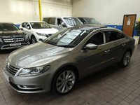 USED 2016 66 VOLKSWAGEN CC 1.8 TSI DSG 4d 158 BHP ULEZ AND CAZ COMPLIANT PANORAMIC SUNROOF SAT NAV FULL LEATHER HEATED SEATS 4 VW SERVICES TO 30K MILES