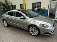 USED 2016 66 VOLKSWAGEN CC 1.8 TSI DSG 4d 158 BHP ULEZ AND CAZ COMPLIANT PANORAMIC SUNROOF SAT NAV FULL LEATHER HEATED SEATS 4 VW SERVICES TO 30K MILES