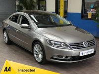 USED 2016 66 VOLKSWAGEN CC 1.8 TSI DSG 4d 158 BHP ULEZ AND CAZ COMPLIANT PANORAMIC SUNROOF SAT NAV FULL LEATHER HEATED SEATS 4 VW SERVICES TO 30K MILES