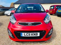 USED 2011 11 KIA PICANTO 1.2 2 ECODYNAMICS 5d 84 BHP &pound;0 Road Tax + Air Con & Bluetooth