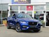 USED 2019 19 JAGUAR F-PACE 2.0 R-SPORT 5d 161 BHP Finished in CAESIUM BLUE METALLIC with contrasting EBONY HEATED LEATHER TRIM. The Jaguar F-Pace is a large, stylish family car and one of the few SUVs on sale that is genuinely good fun to drive. It has a host of features that include Sat Nav, Heated Leather, DAB Radio, Power rear Boot, Rear View Camera 19" ALLOYS and much more. Still Under Jaguar Warranty. Dealer serviced at 19815 miles.