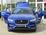 USED 2019 19 JAGUAR F-PACE 2.0 R-SPORT 5d 161 BHP Finished in CAESIUM BLUE METALLIC with contrasting EBONY HEATED LEATHER TRIM. The Jaguar F-Pace is a large, stylish family car and one of the few SUVs on sale that is genuinely good fun to drive. It has a host of features that include Sat Nav, Heated Leather, DAB Radio, Power rear Boot, Rear View Camera 19" ALLOYS and much more. Still Under Jaguar Warranty. Dealer serviced at 19815 miles.