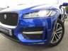 USED 2019 19 JAGUAR F-PACE 2.0 R-SPORT 5d 161 BHP Finished in CAESIUM BLUE METALLIC with contrasting EBONY HEATED LEATHER TRIM. The Jaguar F-Pace is a large, stylish family car and one of the few SUVs on sale that is genuinely good fun to drive. It has a host of features that include Sat Nav, Heated Leather, DAB Radio, Power rear Boot, Rear View Camera 19" ALLOYS and much more. Still Under Jaguar Warranty. Dealer serviced at 19815 miles.