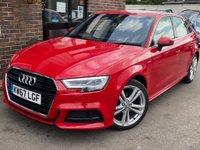 USED 2018 67 AUDI A3 1.6 TDI S line Sportback Euro 6 (s/s) 5dr NAV~SENSOR~CLIMATE~2018 FINANC