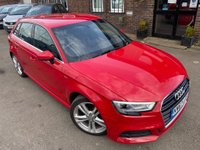 USED 2018 67 AUDI A3 1.6 TDI S line Sportback Euro 6 (s/s) 5dr NAV~SENSOR~CLIMATE~2018 FINANC