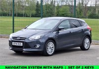 USED 2014 14 FORD FOCUS 1.6 ZETEC NAVIGATOR 5d 124 BHP Full FORD Service History  |  2 Owners From Brand New