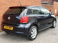 USED 2014 14 VOLKSWAGEN POLO 1.2 MATCH EDITION 3d 59 BHP PARK SENSORS - P/X & FINANCE