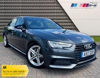 USED 2017 17 AUDI A4 2.0 TDI ULTRA S LINE 4d 188 BHP APPLE CARPLAY, REAR AIR CONDTIONING