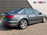 USED 2017 17 AUDI A4 2.0 TDI ULTRA S LINE 4d 188 BHP APPLE CARPLAY, REAR AIR CONDTIONING