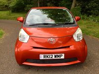USED 2012 12 TOYOTA IQ 1.0 VVT-I IQ 3d 68 BHP BURNT ORANGE///ONLY 45,000 MILES//ONLY 2 OWNERS//X9 AIRBAGS//ALLOYS//AIRCON//LEATHER GEAR KNOB AND STEERING WHEEL//X8 TOYOTA MAIN DEALER SERVICES//ZERO ROAD TAX 68 BHP ONLY 45,000 MILES//ONLY 2 OWNERS//X9 AIRBAGS//ALLOYS//AIRCON//LEATHER GEAR KNOB AND STEERING WHEEL//X8 TOYOTA MAIN DEALER SERVICES