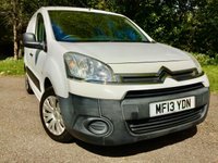 USED 2013 13 CITROEN BERLINGO VAN 1.6 625 ENTERPRISE L1 HDI 5d 74 BHP  + VAT//1 OWNER/BLUETOOTH HANDS FREE//AIRCON/REAR PARK SENSORS//FULL SERVICE HISTORY\\JUST SERVICED WITH NEW MOT 74 BHP + VAT //  1 OWNER//3 SEATER//AIRCON/REAR PARK SENSORS//FULL SERVICE HISTORY\\JUST SERVICED WITH NEW MOT//BLUETOOTH HANDSFREE