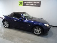 USED 2009 K MAZDA MX-5 1.8 I SE 2d 125 BHP THIS FANTASTIC TWO-SEATER SPORTS CAR COMES FINISHED IN GLEAMING BLUE, THE CAR IS GREAT FUN TO DRIVE. IT COMES WITH ALLOY WHEELS, ELECTRIC WINDOWS, A CONVERTIBLE ROOF, CD/RADIO, TWIN CHROME EXHAUST, SPORT SEATS, A LEATHER CLAD MULTIFUNCTION STEERING WHEEL, AND MORE!