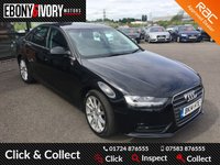 USED 2014 14 AUDI A4 2.0 TDI SE TECHNIK 4d 148 BHP JUST HAD MAJOR SERVICE + 1 YEAR MOT + VERY NICE EXAMPLE