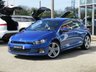 USED 2015 15 VOLKSWAGEN SCIROCCO 2.0 R LINE TDI BLUEMOTION TECHNOLOGY 2d 182 BHP Finished in RISING BLUE MET with Full Heated Black Leather Sports Trim. This Scirocco certainly stands out thanks to the distinctive looks and aggressive front end but it&rsquo;s the handling which really impresses. Not to be missed. Features include, Sat Nav, &pound;30 Road tax, Heated Leather Sports Trim, DAB Radio, 19" Alloys, B/Tooth, Tinted windows and much more. Serviced at 13187 miles, 33613 miles, and recently at 39215 miles. New Cam Belt and Water Pump. MOT Due 10/2/2023.