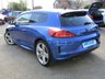 USED 2015 15 VOLKSWAGEN SCIROCCO 2.0 R LINE TDI BLUEMOTION TECHNOLOGY 2d 182 BHP Finished in RISING BLUE MET with Full Heated Black Leather Sports Trim. This Scirocco certainly stands out thanks to the distinctive looks and aggressive front end but it&rsquo;s the handling which really impresses. Not to be missed. Features include, Sat Nav, &pound;30 Road tax, Heated Leather Sports Trim, DAB Radio, 19" Alloys, B/Tooth, Tinted windows and much more. Serviced at 13187 miles, 33613 miles, and recently at 39215 miles. New Cam Belt and Water Pump. MOT Due 10/2/2023.