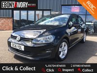 USED 2016 16 VOLKSWAGEN GOLF 1.6 MATCH EDITION TDI BMT 5d 109 BHP + SATNAV FANTASTIC EXAMPLE + COMPREHENSIVE SERVICE HISTORY + JUST HAD MAJOR SERVICE