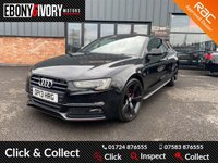 USED 2013 13 AUDI A5 2.0 TDI BLACK EDITION 2d 177 BHP FANTASTIC EXAMPLE+FULLY SERVICED+1 YEAR MOT+BREAKDOWN COVER