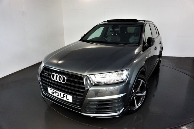 2018 18 Audi Q7 3.0 TDI QUATTRO BLACK EDITION 5d AUTO-1 OWNER FROM NEW-7 SEATS-POWER TAILGATE-PANORAMIC SUNROOF-HEATED BLACK LEATHER-VIRTUAL COCKPIT-BLUETOOTH-CRUISE CONTROL-SATNAV-REVERSE CAMERA-DAB RADIO-PUSH BUTTON START-CLIMATE CONTROL-RECENTLY SERVICED AT AUDI