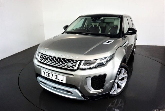2017 67 Land Rover Range Rover Evoque 2.0 SI4 AUTOBIOGRAPHY 5d AUTO-2 OWNER CAR-TWO TONE BEIGE AND BROWN LEATHER-TELEVISION FUNCTION-PANORAMIC ROOF-MERIDIAN SOUND-ELETRIC MEMORY SEATS-ELECTRIC FOLDING MIRRORS-HEATED STEERING WHEEL-HEATED AND COOLED FRONT SEATS-BLUETOOTH-CRUISE CONTROL-SATNAV-PARKING SENSORS-REVERSE CAMERA-DAB RADIO-CLIMATE CONTROL