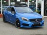 USED 2014 64 MERCEDES-BENZ A-CLASS 2.1 A220 CDI BLUEEFFICIENCY AMG SPORT 5d 170 BHP Finished in SOUTH SEA BLUE METALLIC with contrasting FULL HEATED LEATHER trim. This A class certainly looks smart, with its slim lights and smooth body panels. There's plenty of room in the front and the back which will suit the average family. Features include, SAT NAV, PAN ROOF, &pound;20 Road Tax, Heated Leather trim, B/Tooth, Rear Camera, 18" alloys and more. Serviced at 15814 miles, 26502 miles, 42235 miles, 58483 miles, 71032 miles, 81428 miles, 89968 miles and on arrival at 99885 miles.