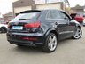USED 2013 13 AUDI Q3 2.0 TDI QUATTRO S LINE 5d 138 BHP Finished in Special Edition COLBALT BLUE MET with contrasting Black Part LEATHER trim. This Audi Q3 is a upmarket, premium, compact SUV. It offers plenty of space, Great fun to drive and lots of high tech features. Spec includes 19" Alloys, Part Leather, Sat Nav, Rear Park Sensors, B/Tooth and much more. Doncaster Audi Dealer serviced at 18573 miles, 29301 miles, 48685 miles and on arrival at 57714 miles.