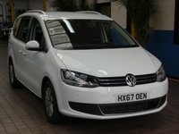 USED 2017 67 VOLKSWAGEN SHARAN 1.4 SE TSI BLUEMOTION TECHNOLOGY DSG 5d 148 BHP CAZ ULEZ COMPLIANT 7 SEATS CRUISE PARKING SENSORS FREE 12 MONTHS GOLD WARRANTY