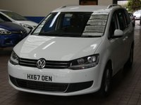 USED 2017 67 VOLKSWAGEN SHARAN 1.4 SE TSI BLUEMOTION TECHNOLOGY DSG 5d 148 BHP CAZ ULEZ COMPLIANT 7 SEATS CRUISE PARKING SENSORS FREE 12 MONTHS GOLD WARRANTY