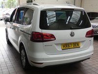 USED 2017 67 VOLKSWAGEN SHARAN 1.4 SE TSI BLUEMOTION TECHNOLOGY DSG 5d 148 BHP CAZ ULEZ COMPLIANT 7 SEATS CRUISE PARKING SENSORS FREE 12 MONTHS GOLD WARRANTY