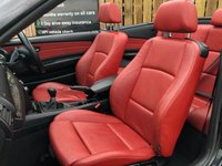 USED 2009 59 BMW 1 SERIES 2.0 120I M SPORT 2d 168 BHP CORAL RED LEATHER SEATS + FRONT & REAR PARKING SENSORS + CONVERTIBLE WITH BLACK ROOF + APRIL 2023 MOT