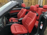 USED 2009 59 BMW 1 SERIES 2.0 120I M SPORT 2d 168 BHP CORAL RED LEATHER SEATS + FRONT & REAR PARKING SENSORS + CONVERTIBLE WITH BLACK ROOF + APRIL 2023 MOT