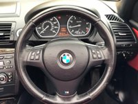 USED 2009 59 BMW 1 SERIES 2.0 120I M SPORT 2d 168 BHP CORAL RED LEATHER SEATS + FRONT & REAR PARKING SENSORS + CONVERTIBLE WITH BLACK ROOF + APRIL 2023 MOT