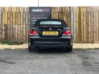 USED 2009 59 BMW 1 SERIES 2.0 120I M SPORT 2d 168 BHP CORAL RED LEATHER SEATS + FRONT & REAR PARKING SENSORS + CONVERTIBLE WITH BLACK ROOF + APRIL 2023 MOT