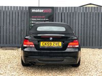 USED 2009 59 BMW 1 SERIES 2.0 120I M SPORT 2d 168 BHP CORAL RED LEATHER SEATS + FRONT & REAR PARKING SENSORS + CONVERTIBLE WITH BLACK ROOF + APRIL 2023 MOT