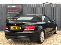 USED 2009 59 BMW 1 SERIES 2.0 120I M SPORT 2d 168 BHP CORAL RED LEATHER SEATS + FRONT & REAR PARKING SENSORS + CONVERTIBLE WITH BLACK ROOF + APRIL 2023 MOT