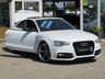 USED 2016 65 AUDI A5 2.0 TDI QUATTRO BLACK EDITION PLUS 3d 187 BHP Finished in IBIS WHITE with contrasting EBONY LEATHER/ALCANTARA SPORTS TRIM. This A5 is stylish, looks great and feels very well built. It has a plush interior with extra safety with quattro 4x4. Features include, Pan Roof, Bang and Olufsen Speakers, Sat nav, DAB Radio, 19" ALLOYS, Leather/Alcantara Heated Sports trim, B/Tooth, Rear Park Sensors and much more. Dealer serviced at 28606 miles, 66722 miles, 74726 miles and on arrival at 96363 miles.