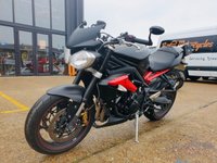 USED 2016 16 TRIUMPH STREET TRIPLE 675 R, ABS  WITH SCORPION RACE EXHAUST