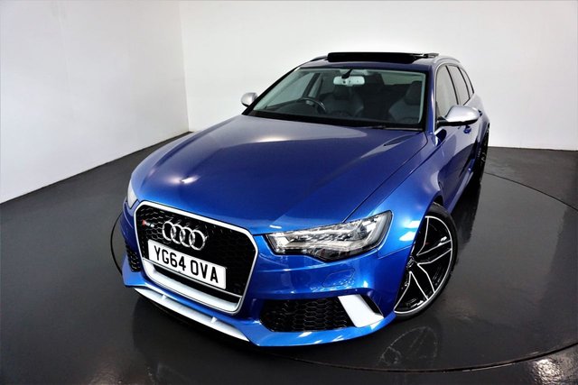 2014 64 Audi Rs6 Avant 4.0 TFSI V8 QUATTRO 5d-AUDI PARKING SYSTEM ADVANCED WITH REAR CAMERA-BLUETOOTH-MATT ALUMINIUM STYLING PACKAGE-DULLED ALUMINIUM ROOF RAILS-HIGH BEAM ASSIST-DYNAMIC PACKAGE-PRIVACY GLASS-PANORAMIC GLASS SUNROOF-SPORTS EXHAUST-DYNAMIC STEERING-SPORTS SUSPENSION PLUS WITH DYNAMIC RIDE CONTROL-CRUISE CONTROL HEATED FRONT AND REAR SEATS-21