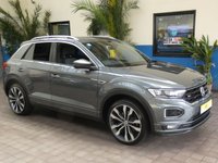 USED 2020 20 VOLKSWAGEN T-ROC 1.5 R-LINE TSI EVO DSG 5d 148 BHP STUNNING EXAMPLE SAT NAV PART LEATHER INTERIOR VW WARRANTY MAR 2023