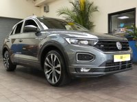 USED 2020 20 VOLKSWAGEN T-ROC 1.5 R-LINE TSI EVO DSG 5d 148 BHP STUNNING EXAMPLE SAT NAV PART LEATHER INTERIOR VW WARRANTY MAR 2023