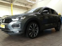 USED 2020 20 VOLKSWAGEN T-ROC 1.5 R-LINE TSI EVO DSG 5d 148 BHP STUNNING EXAMPLE SAT NAV PART LEATHER INTERIOR VW WARRANTY MAR 2023