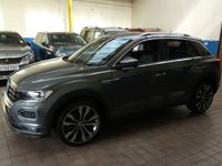 USED 2020 20 VOLKSWAGEN T-ROC 1.5 R-LINE TSI EVO DSG 5d 148 BHP STUNNING EXAMPLE SAT NAV PART LEATHER INTERIOR VW WARRANTY MAR 2023