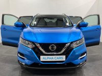 USED 2018 18 NISSAN QASHQAI 1.2 N-CONNECTA DIG-T 5d 113 BHP Ultra Low mileage 6608 Nissan Qashqai ,panoramic glass roof, media / navigation, Spectacular Vivid blue  stock and ready for FREE  UK delivery