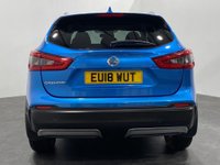 USED 2018 18 NISSAN QASHQAI 1.2 N-CONNECTA DIG-T 5d 113 BHP Ultra Low mileage 6608 Nissan Qashqai ,panoramic glass roof, media / navigation, Spectacular Vivid blue  stock and ready for FREE  UK delivery