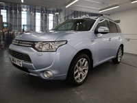 USED 2014 64 MITSUBISHI OUTLANDER 2.0 PHEV GX 4H 5d 162 BHP STUNNING CONDITION, LOW MILES AND FULL SERVICE HISTORY.