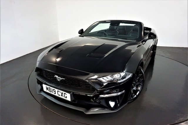 2019 19 Ford Mustang 2.3 ECOBOOST 2d AUTO-1 OWNER FROM NEW-LOW MILEAGE EXAMPLE-HEATED AND COOLED FRONT SEATS-BLACK LEATHER-BLUETOOTH-CRUISE CONTROL-SATNAV-PARKING SENSORS-REVERSE CAMERA-DAB RADIO-DRIVE SELECTOR-CLIMATE CONTROL