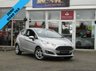 USED 2015 65 FORD FIESTA 1.0 ZETEC 3d 99 BHP Finished in INGOT SILVER METALLIC with contrasting GREY Cloth interior trim. This Fiesta is a small family 3 door car that you can really enjoy driving. Economical and cheap to run, stylish to look at and some great features. Specification includes, Zero road tax, B/Tooth, Alloys, Air Con and Heated front Screen, makes this a must for the first time driver or small family. Serviced at 12349 miles, 24103 miles, 29391 miles, 40267 miles, 61751 miles, 72135 miles, 80596 miles and at 84157 miles.