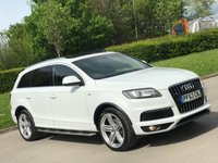 USED 2013 63 AUDI Q7 3.0 TDI QUATTRO S LINE PLUS 5d 245 BHP SLIDE AND TILT GLASS PANORAMIC ROOF