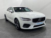 USED 2018 18 VOLVO S90 2.0 D4 R-DESIGN 4d 188 BHP In Stock S90 R Design Low mileage 25354 Miles Ice white ready for FREE UK DELIVERY