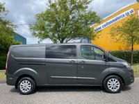USED 2018 68 FORD TRANSIT CUSTOM 320 LIMITED D/CAB L2 LWB [ AUTOMATIC ] 170ps Eco Blue Air Con, Cruise Front + Rear Parking Sensors