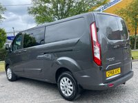USED 2018 68 FORD TRANSIT CUSTOM 320 LIMITED D/CAB L2 LWB [ AUTOMATIC ] 170ps Eco Blue Air Con, Cruise Front + Rear Parking Sensors